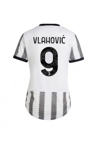 Juventus Dusan Vlahovic #9 Voetbaltruitje Thuis tenue Dames 2022-23 Korte Mouw